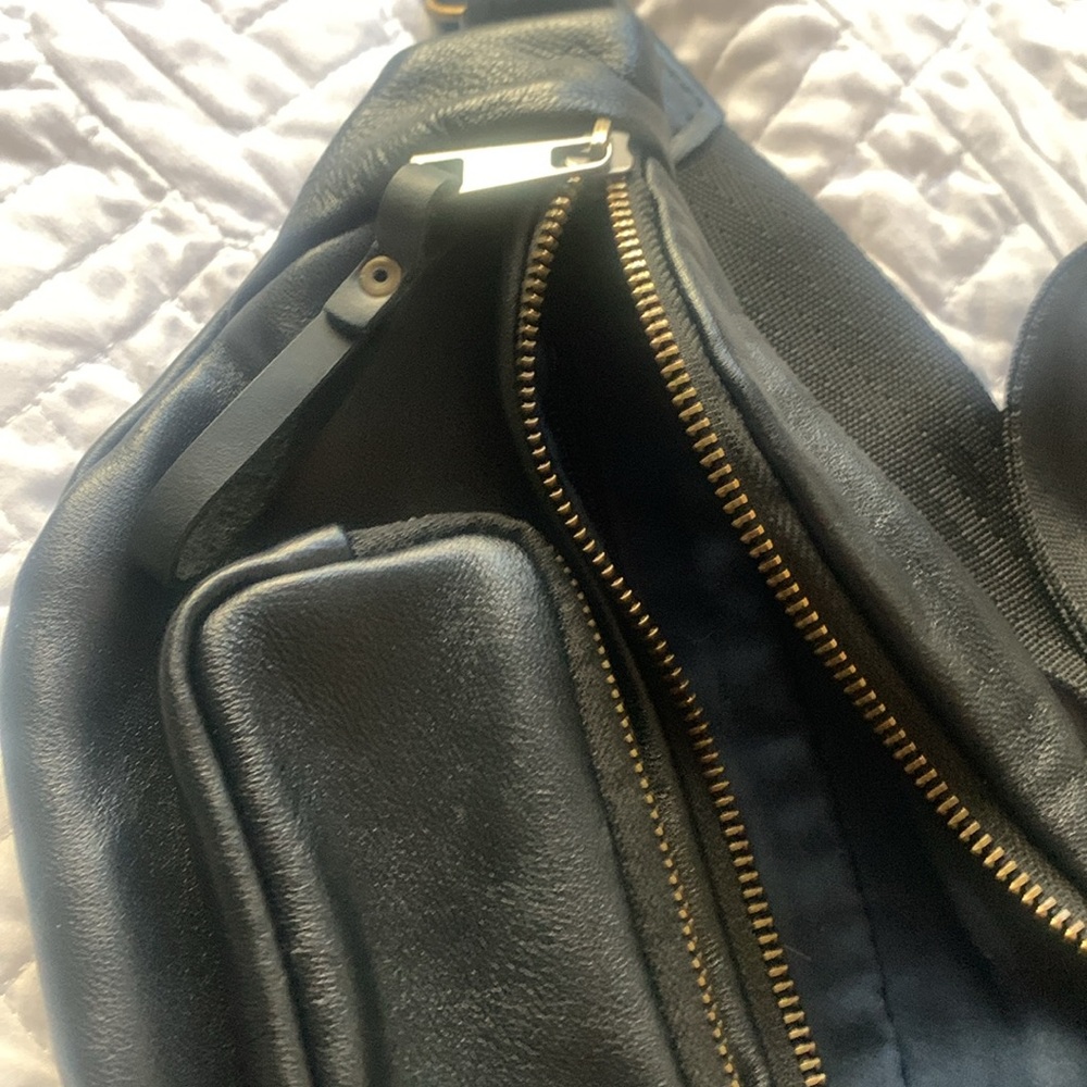 Authentic Leather Fanny pack crossbody sling bag. Ukrainian Made. - Picture 3 of 4